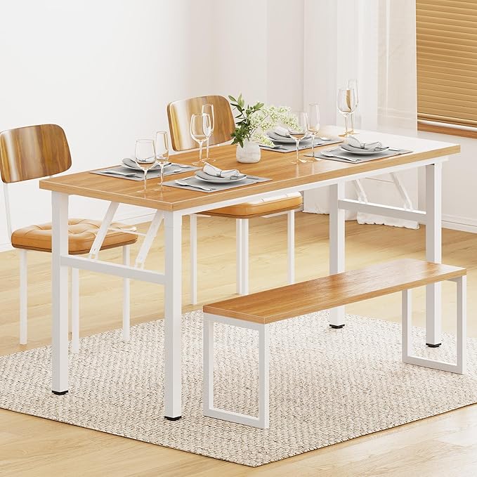 DlandHome Computer Desk 62 inches Office Desk Computer Table Study Writing Desk - Image 7