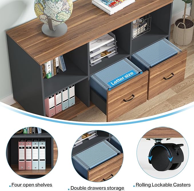 Tribesigns 55-Inch Executive Computer Desk - Image 6