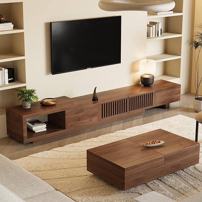 Mid-Century Modern Extendable 78.5"-105" TV Stand - Image 8