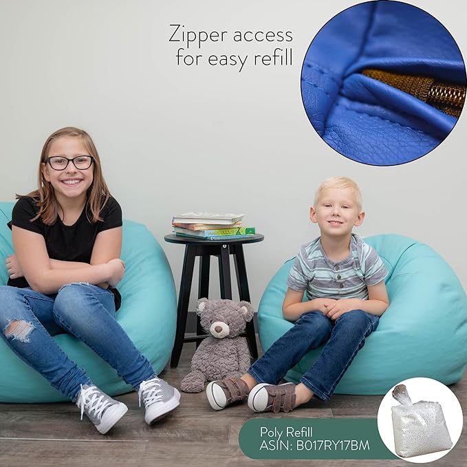 Children's Factory 26" Round Bean Bag, Bean Bag Chair - Image 5