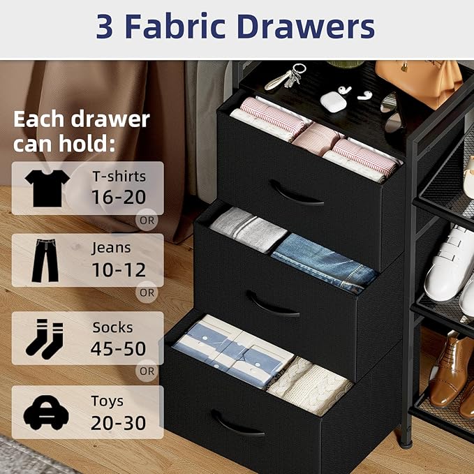 Somdot Shoe Rack, 3 Tier Shoe Organizer - Image 5