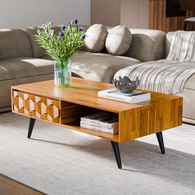 Bme Georgina Solid Wood Coffee Tables by Bme