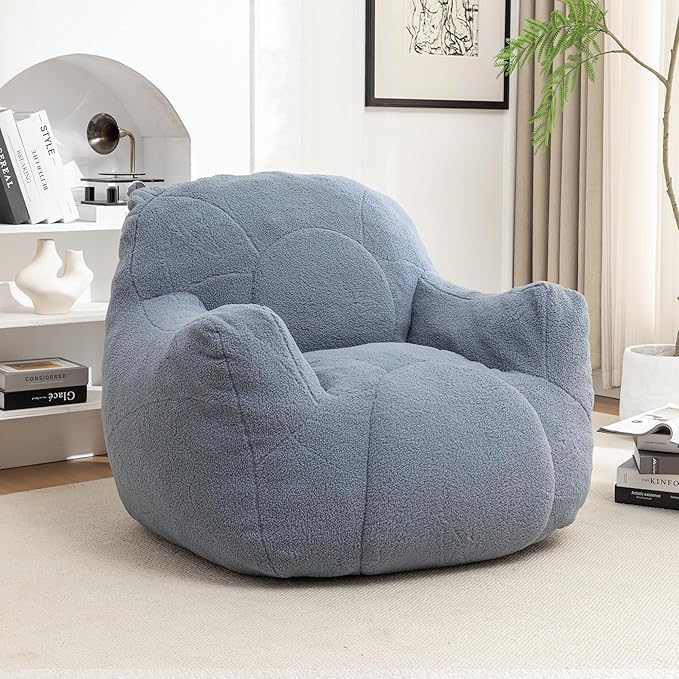 Furniliving Bean Bag Chair, Giant Bean Bag Chair Stuffed Floor Sofa by FurnilivingFurnitureforHome