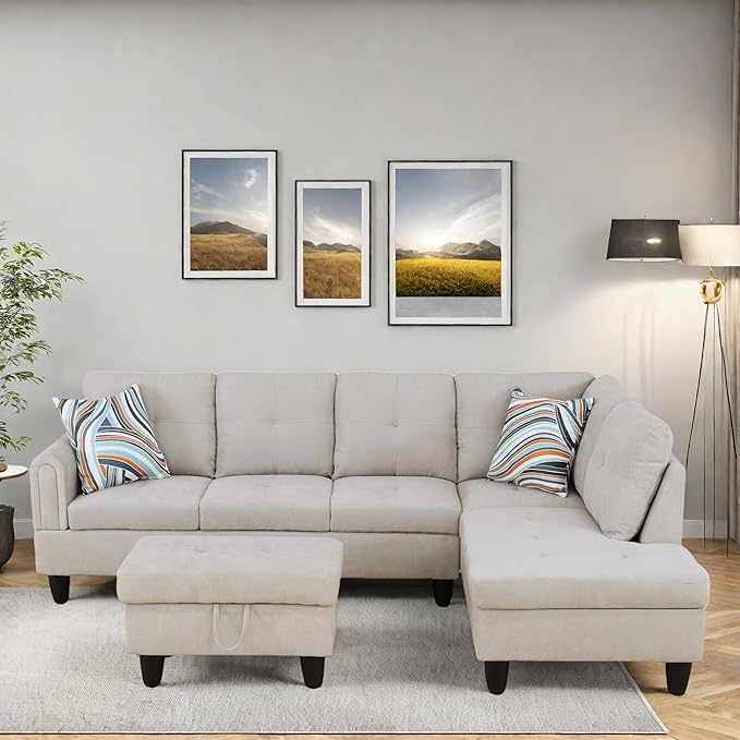 L Shaped Sectional Couches, Modern Modular Sectional Sofa - Image 3