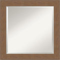 Amanti Art Brown Wall Mirror 25x25 Alta Medium Brown Square Bathroom Mirror by AmantiArt