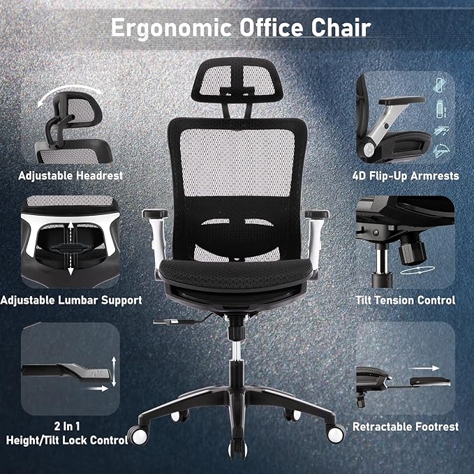 COLAMY Ergonomic Mesh Office Chair - Image 10