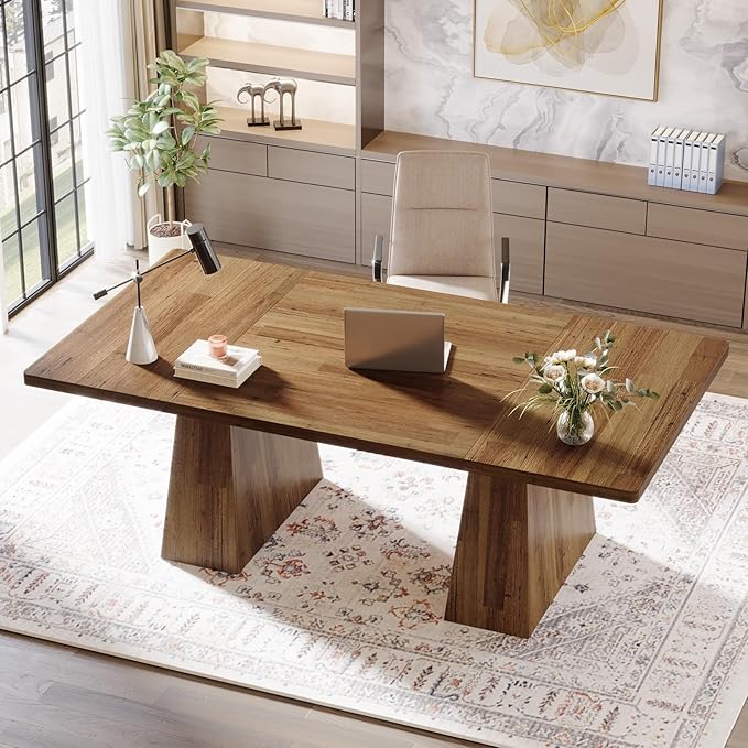 Tribesigns 63-Inch Executive Desk, Large Office Computer Desk - Image 8