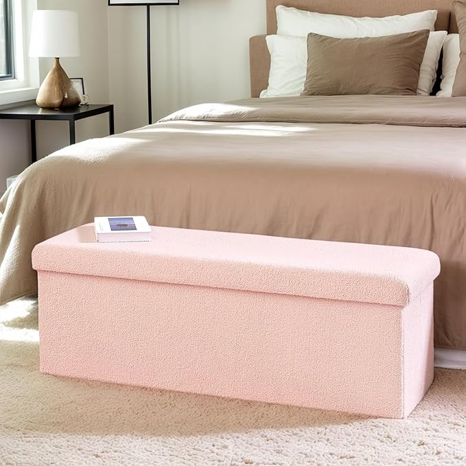 43 Inches Storage Ottoman Bench - Image 8