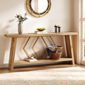 LITTLE TREE 70.9-Inch Console Table, Long Sofa Table Behind Couch, Farmhouse by LITTLETREE
