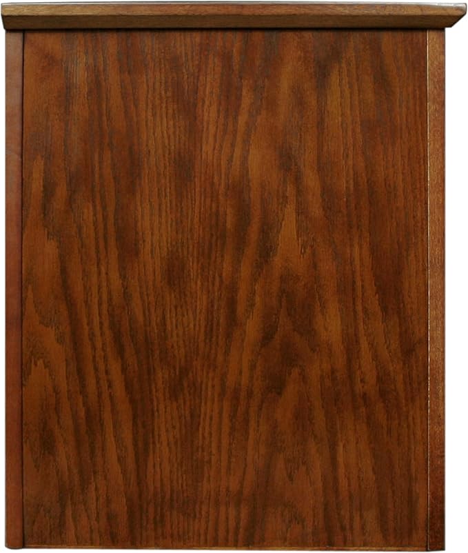 Leick Home 82360 Solid Wood Mission Oak Four Door TV Stand - Image 5
