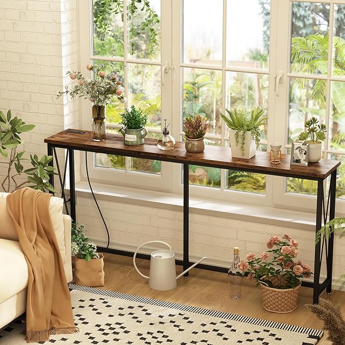 SUPERJARE 70 Inch Console Table - Image 7