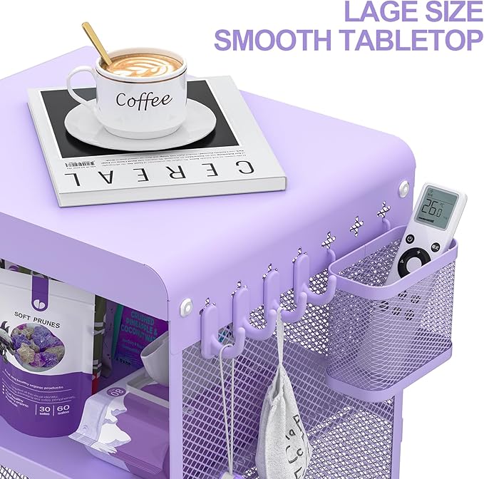 Kids Nightstand, Kids Bedside Table, Teen Girls Night Stand, Toddler Night Stand - Image 6