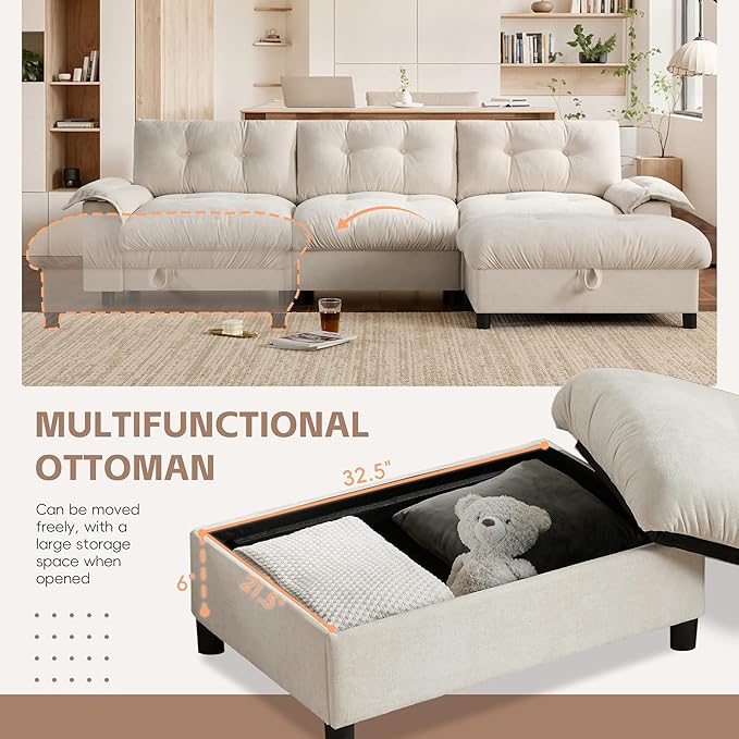 Mreax L-Shape Sectional Sofa - Image 3