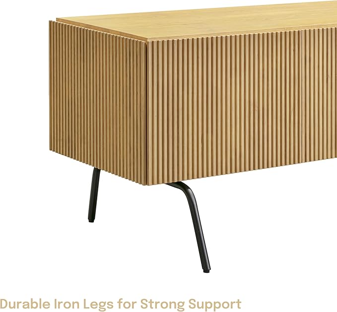 NTC Veil TV Stand with 4 Doors for TVs up to 75’’, Media Console with Vertical - Image 9