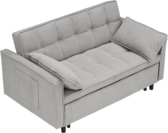 Ball & Cast Convertible Sofa Bed, Pull Out Loveseat Sleeper Sofa, Convertible - Image 8