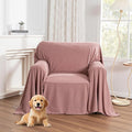 MYSKY HOME Pink Sofa Cover, Couch Covers by MYSKYHOME