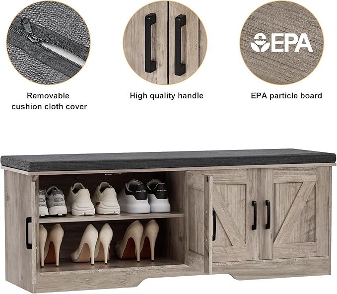 2-Tier Storage Bench, Shoe Bench - Image 8