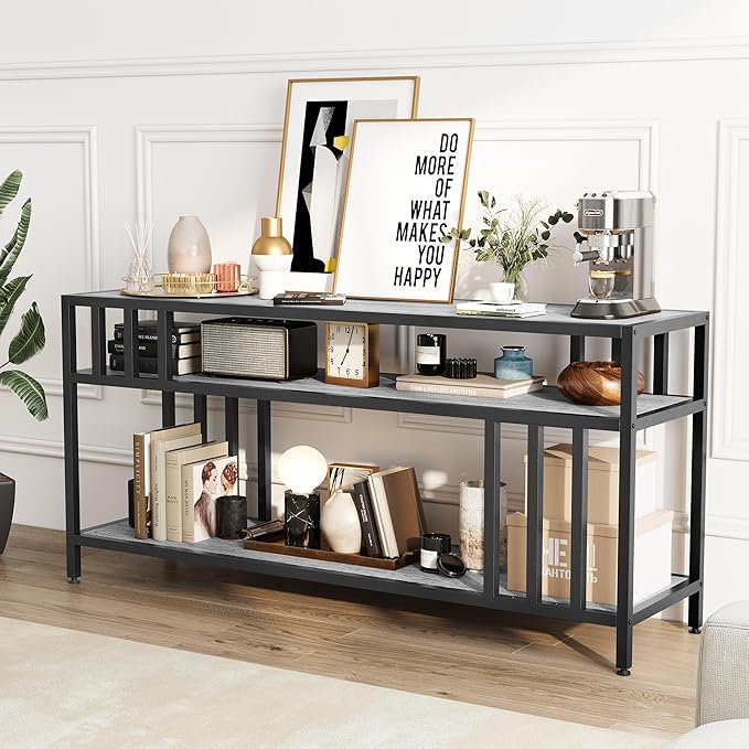 Garvee 58" TV Stand for Television up to 65 Inch, Entertainment Center - Image 3