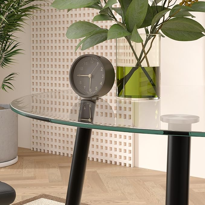 Tempered Glass Dining Table 32 Inch Round Kitchen Table - Image 5