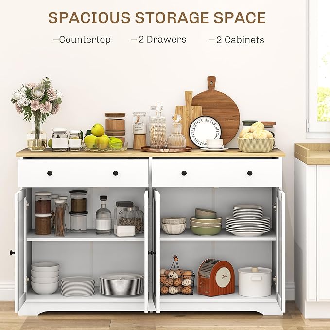 HOMCOM Sideboard Buffet Cabinet - Image 4