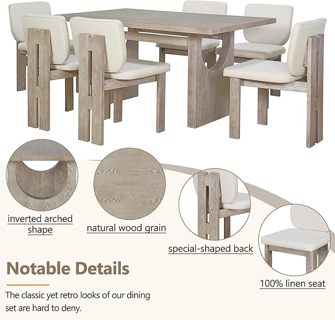 Ball & Cast 7-Piece Dining Table Set - Image 5