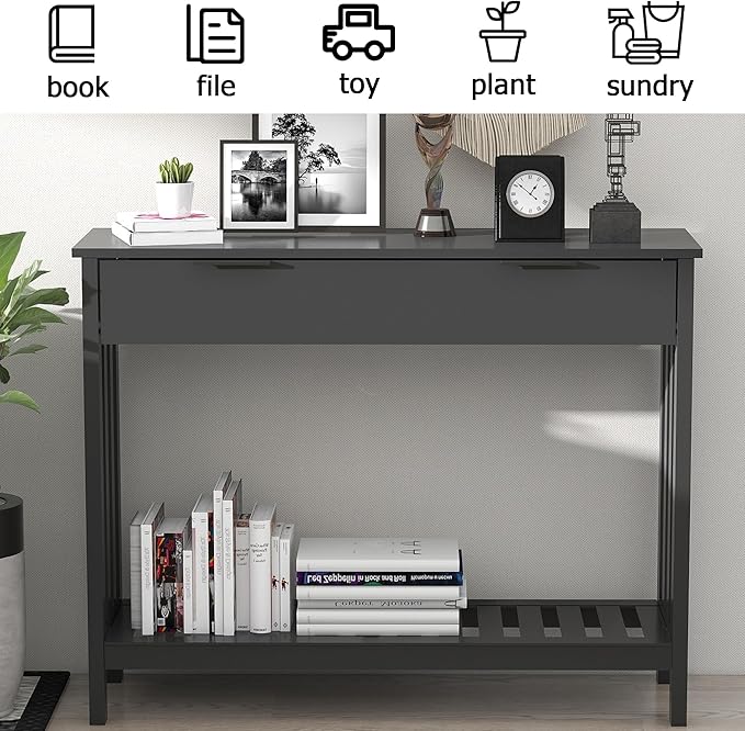 TaoHFE Black Entryway Table - Image 3
