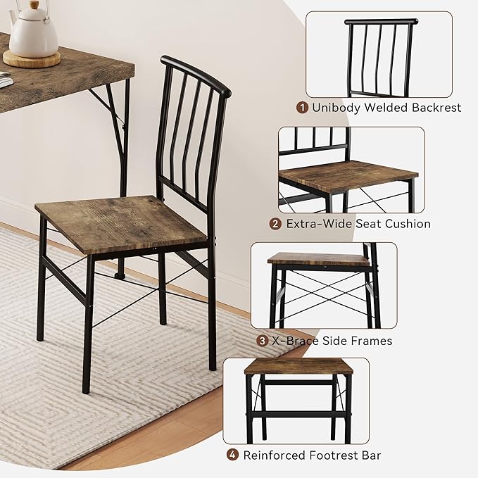 Vipbear Kitchen Dining Table Set - Image 5