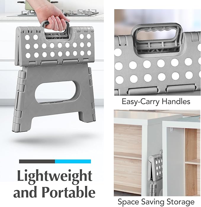 Handy Laundry - Folding Step Stool - Sturdy Enough Collapsible Stool to Support - Image 7