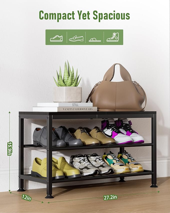 3-Tier Shoe Rack Bench - Image 3