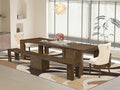 X02DA-208-32 5-Pc Mid Century Dining Table Set contains an Extendable Rectangle by LuxebyEastWestFurniture