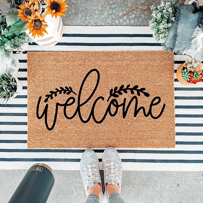 Funny Coir Doormat Welcome Front Door Mat Entryway Outdoor Mats - Image 5