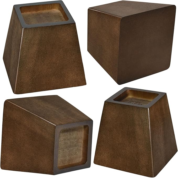 Sopicoz Wooden Furniture Risers Tapered Bed Risers - Image 5