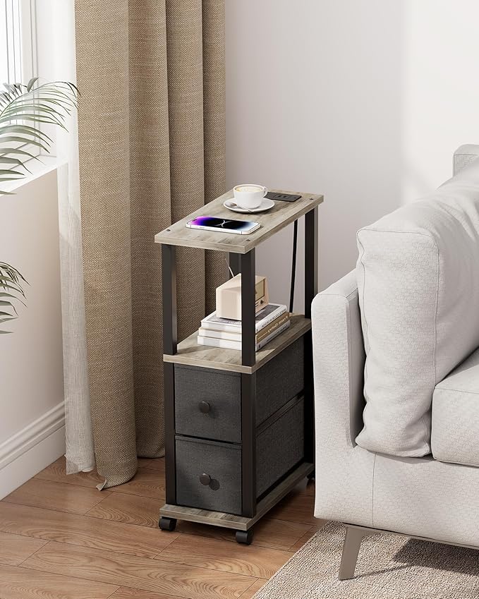 TUTOTAK Small Narrow End Tables, Side Tables - Image 5