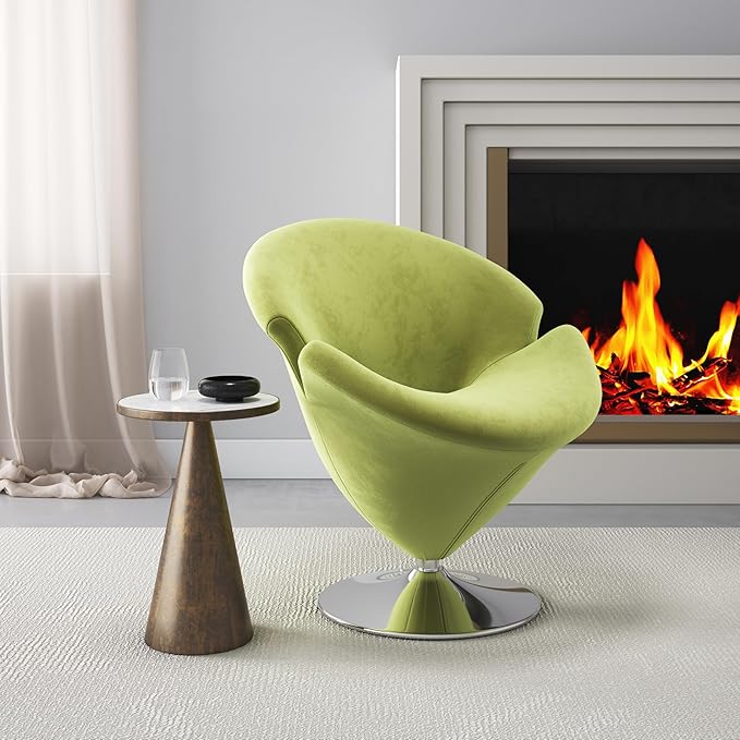 Manhattan Comfort Tulip Swivel Accent Chair - Image 2