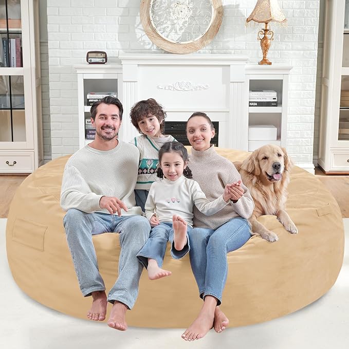 7FT Bean Bag Chair, Large Bean Bag Chairs - Image 2