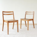Grain & Grove Davie Dining Room Chairs Set of 2, Solid Wood Modern Kitchen Chair by GrainGrove