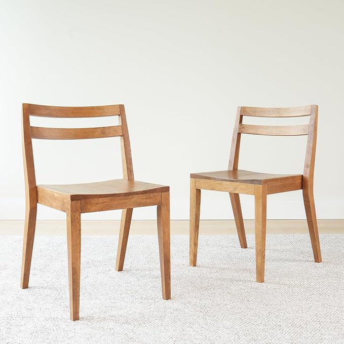 Grain & Grove Davie Dining Room Chairs Set of 2, Solid Wood Modern Kitchen Chair by GrainGrove