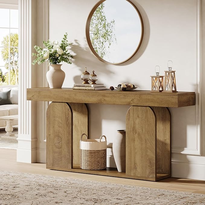Tribesigns 70.9-Inch Extra Long Sofa Table, Farmhouse Console Tables - Image 4