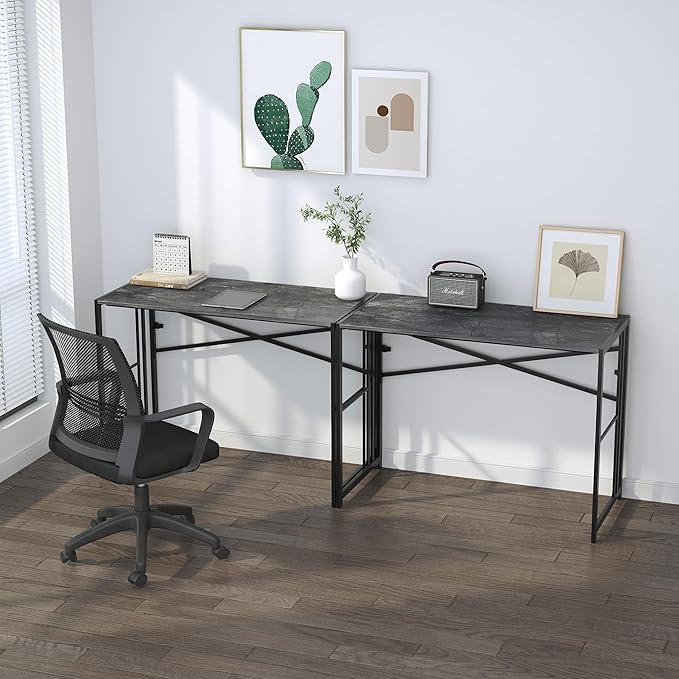 Folding Desk 40 inch Writing Gaming Computer Camping Desk, No Assembly Required - Image 6