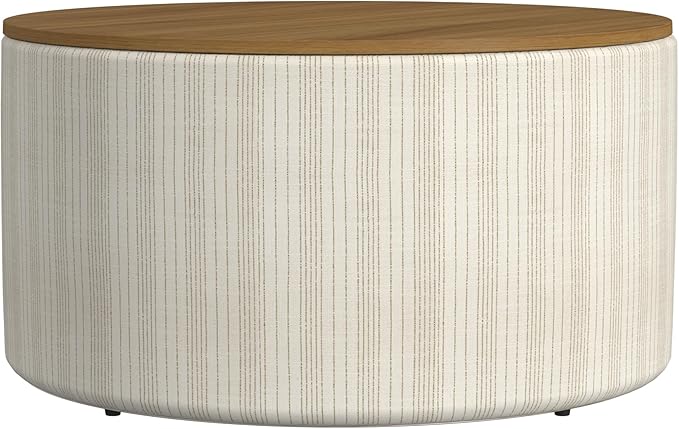 HomePop Modern Fabric Storage Ottoman by HomePop