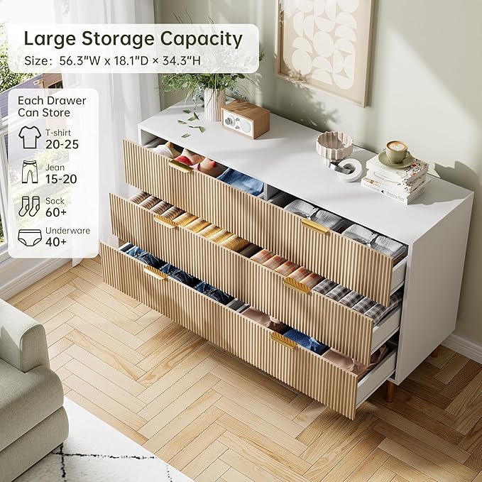 GarveeHome Dresser for Bedroom, Modern Chest of Drawers - Image 4