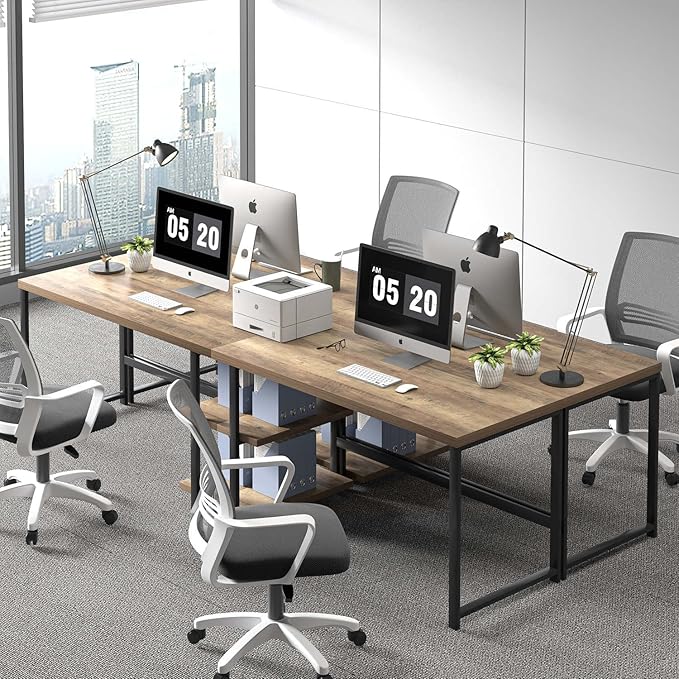 FOLUBAN Computer Desk, Modern Home Office Desk - Image 5