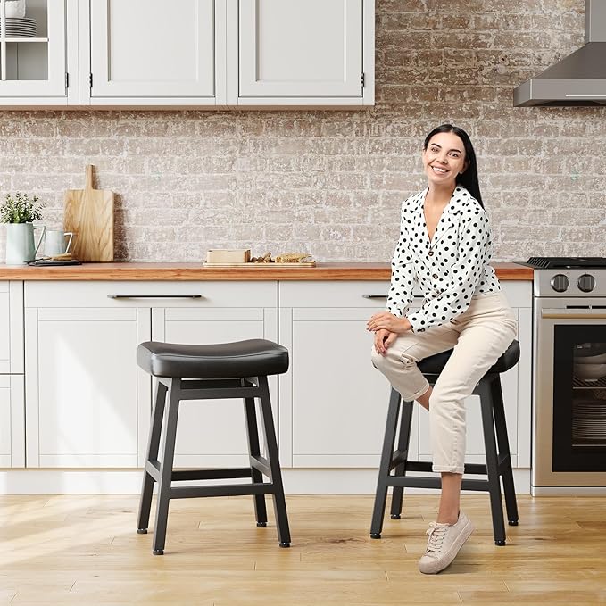 Counter Height Bar Stools Set of 2, 24 Inch Barstools - Image 5