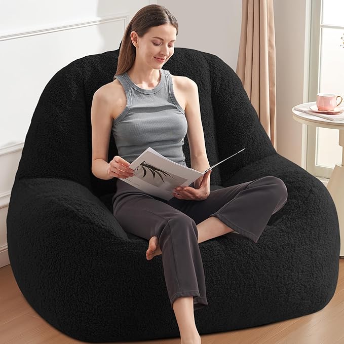 Homguava Bean Bag Chairs for Adults, Giant Beanbag Couch Adult Bean Bag Chair - Image 4