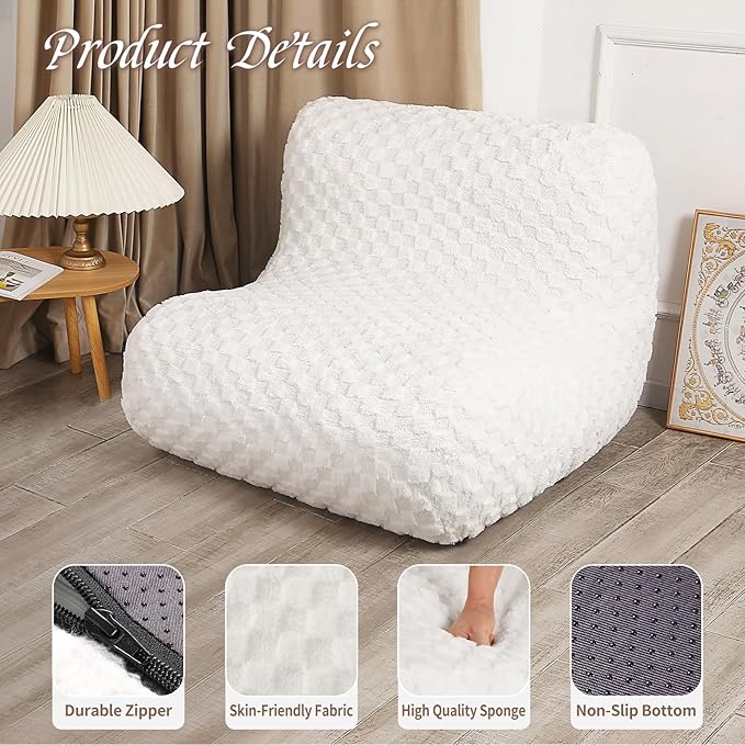 Bean Bag Chairs for Adults, Comfy Floor Sofa - Image 6