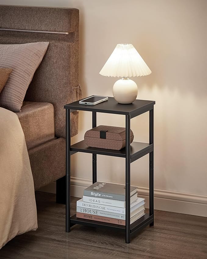 VASAGLE Side Table, Small End Table, Tall Nightstand - Image 4