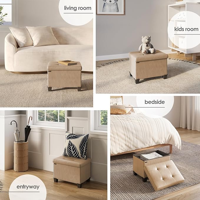 STORAGEBUD Storage Ottoman Cube - Image 4