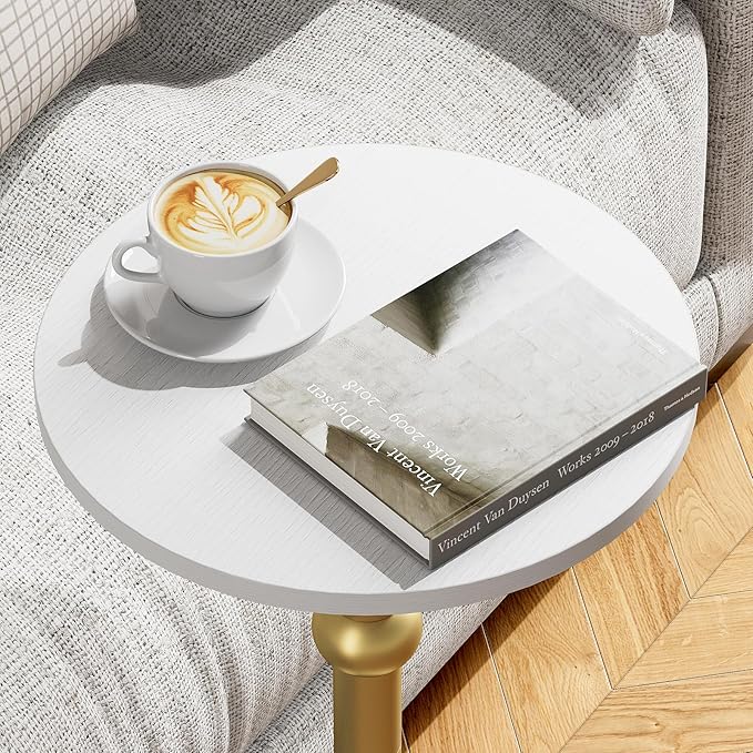Drink Table, Small Round Side Table - Image 9