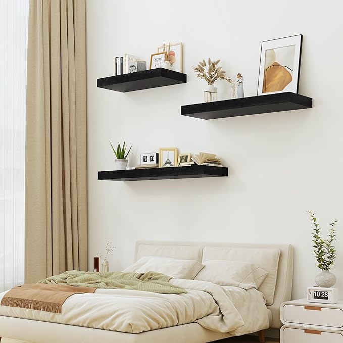 Heimlove 12 Inch Deep Floating Shelves, 55 x 12 inch Extra Long Floating Shelves - Image 6