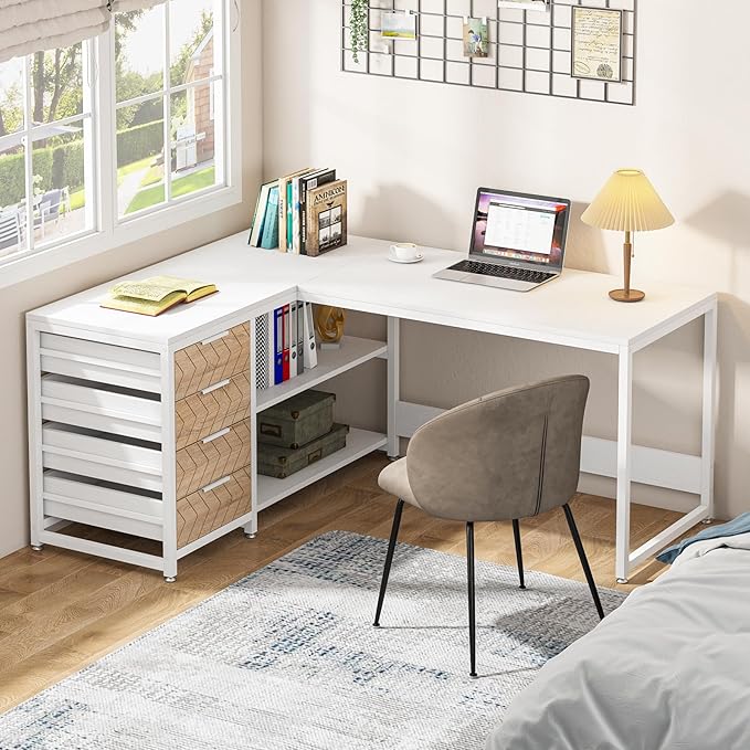 LITTLE TREE 59-Inch L Shaped Desk - Image 5